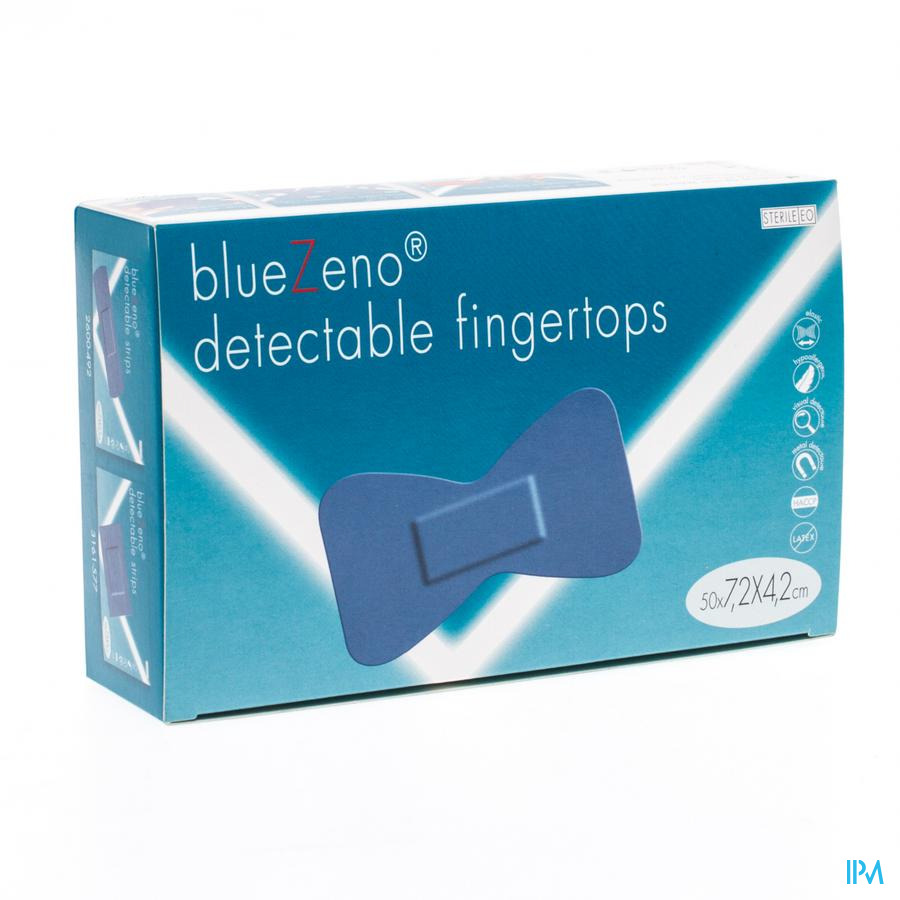 Bluezeno Detectable Fingertop 7,2x4,2cm 50