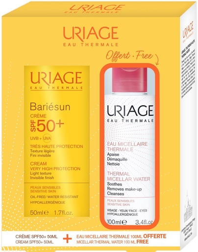 Uriage Bariesun Cr Ip50+ 50ml+eau Mic.therm. 100ml