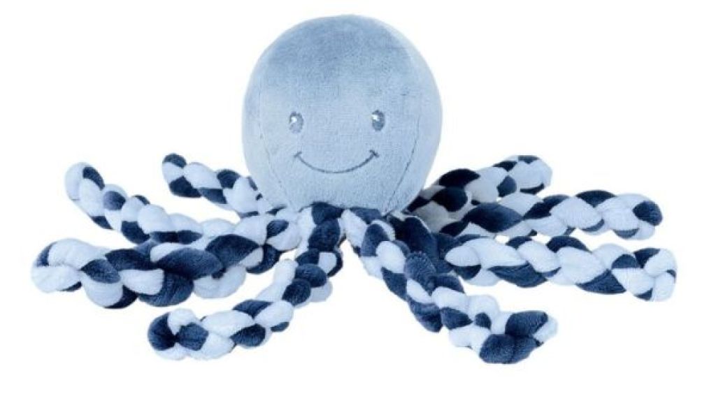Lapidou Octopus Doudou Marine Bleu Clair Otc Sol