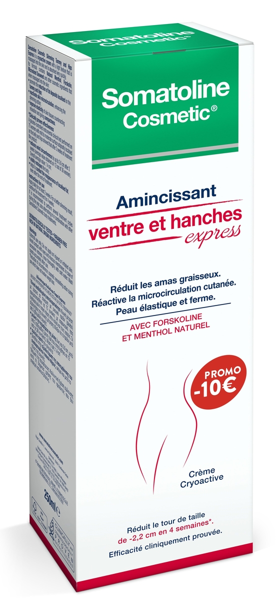 Somatoline Cosmetic Amincissant Ventre et Hanches Express 250ml
