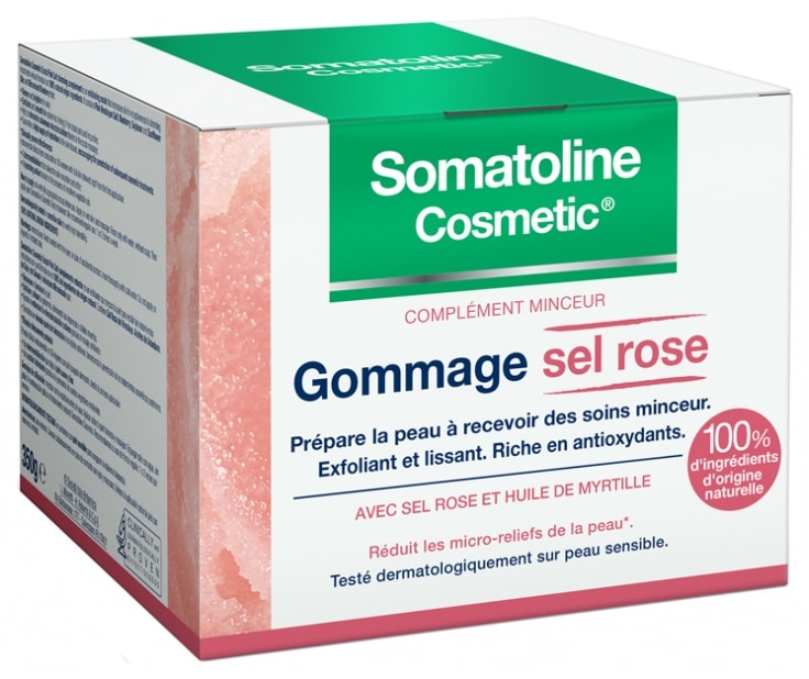 Somatoline Cosm. Gommage Exfoliant Sel Rose 350g