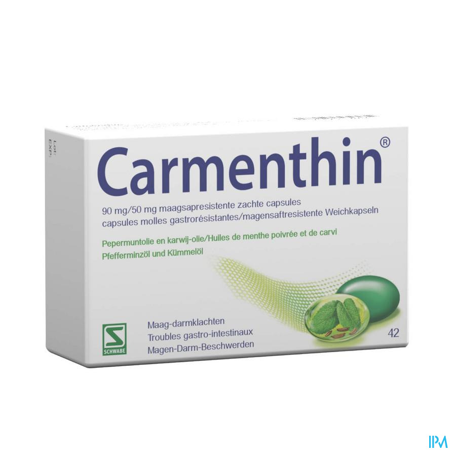 Carmenthin® 42 capsules molles gastroresist.