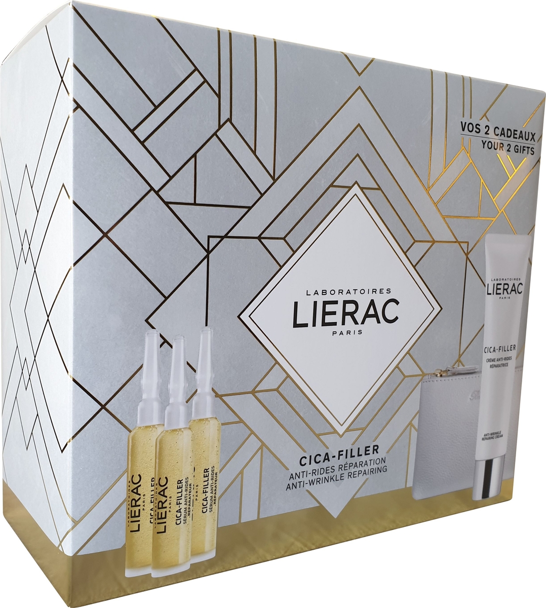 Lierac Coffret Cica Filler Cr + Serum + Pochette
