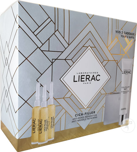 Lierac Coffret Cica Filler Gel Cr + Serum+pochette