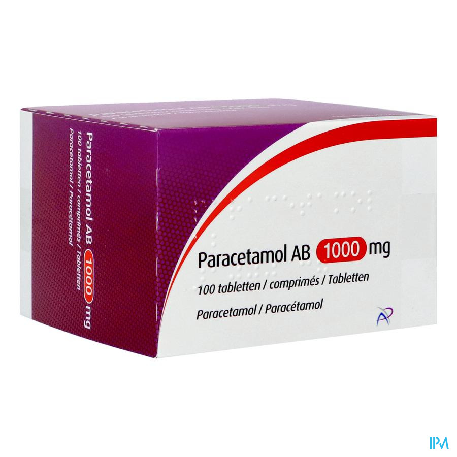 Paracetamol Ab 1000mg Comp 100