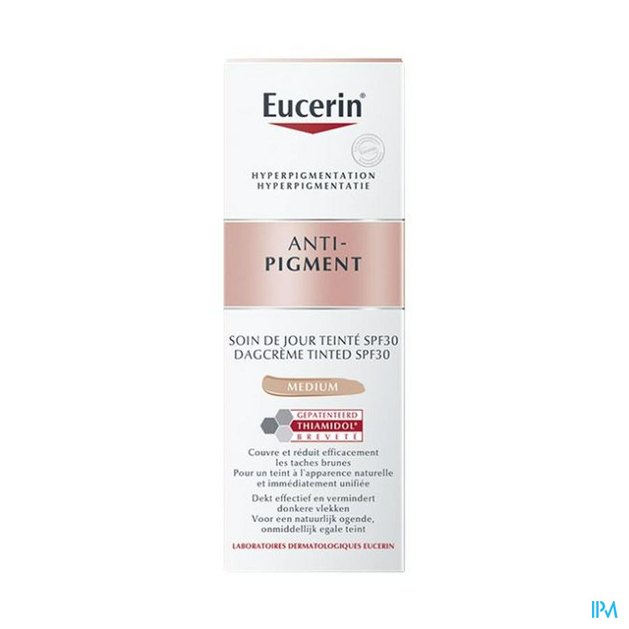 Eucerin A/pigment Soin Jour Teinte Ip30 Medium50ml