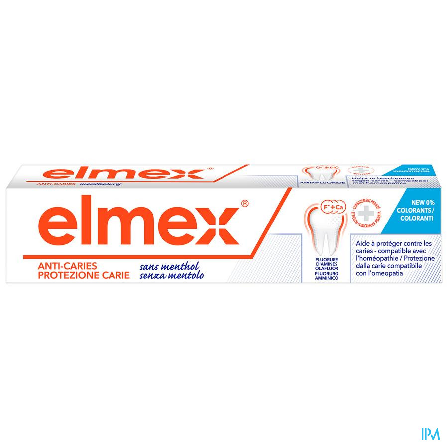 Elmex Anti-caries S/menthol Dentifrice Tube 75ml