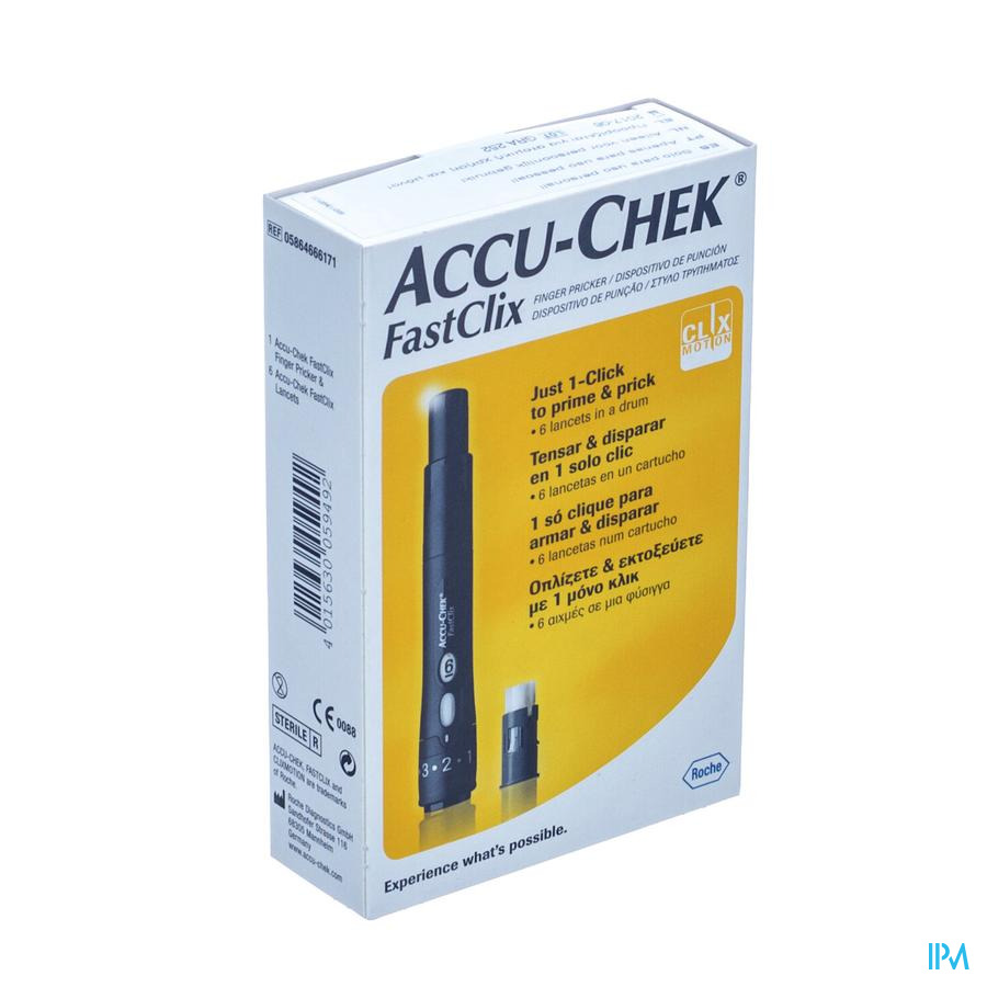 Accu Chek Fastclix (piqueur+lancet 1x6)05864666171