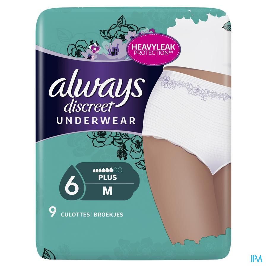 Always Discreet Incontinence Pants M 9