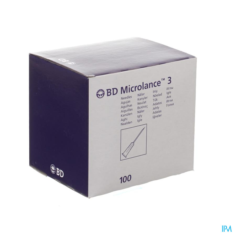 Bd Microlance 3 Aig. 21g 2 Rb 0,8x50mm Vert 100
