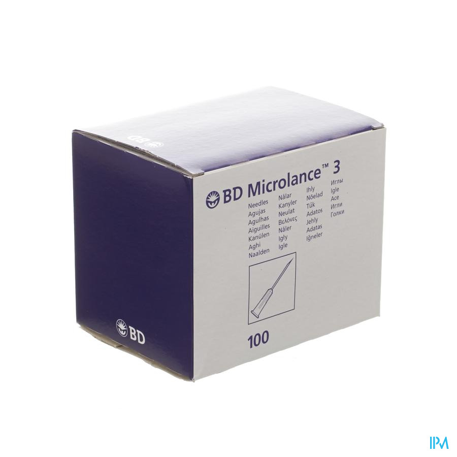 Bd Microlance 3 Aig.25g 5/8 Rb 0,5x16mm Orange 100