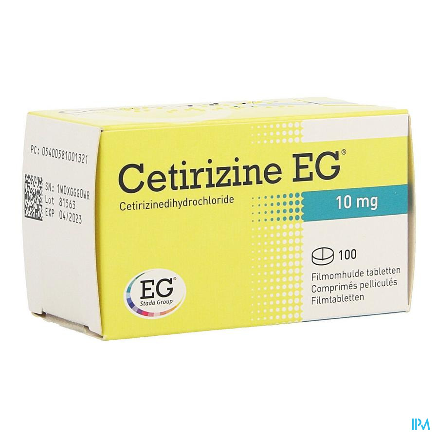 Cetirizine Eg Comp 100 X 10mg
