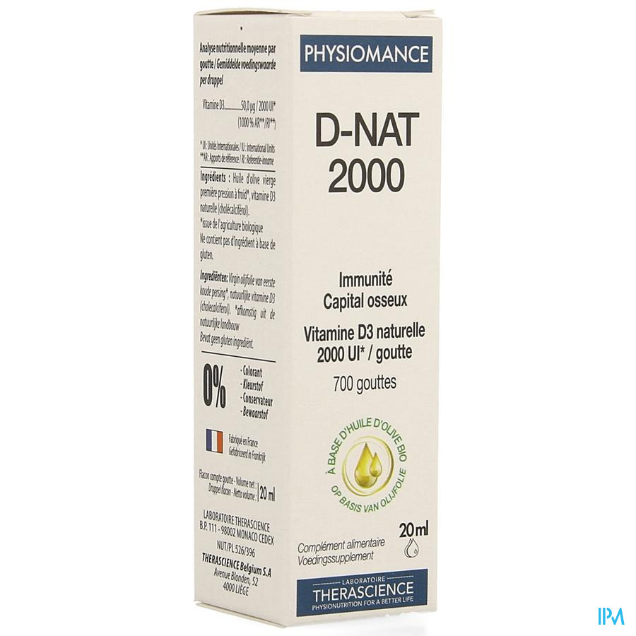 D-nat 2000 Fl Gutt 20ml Physiomance Phy341