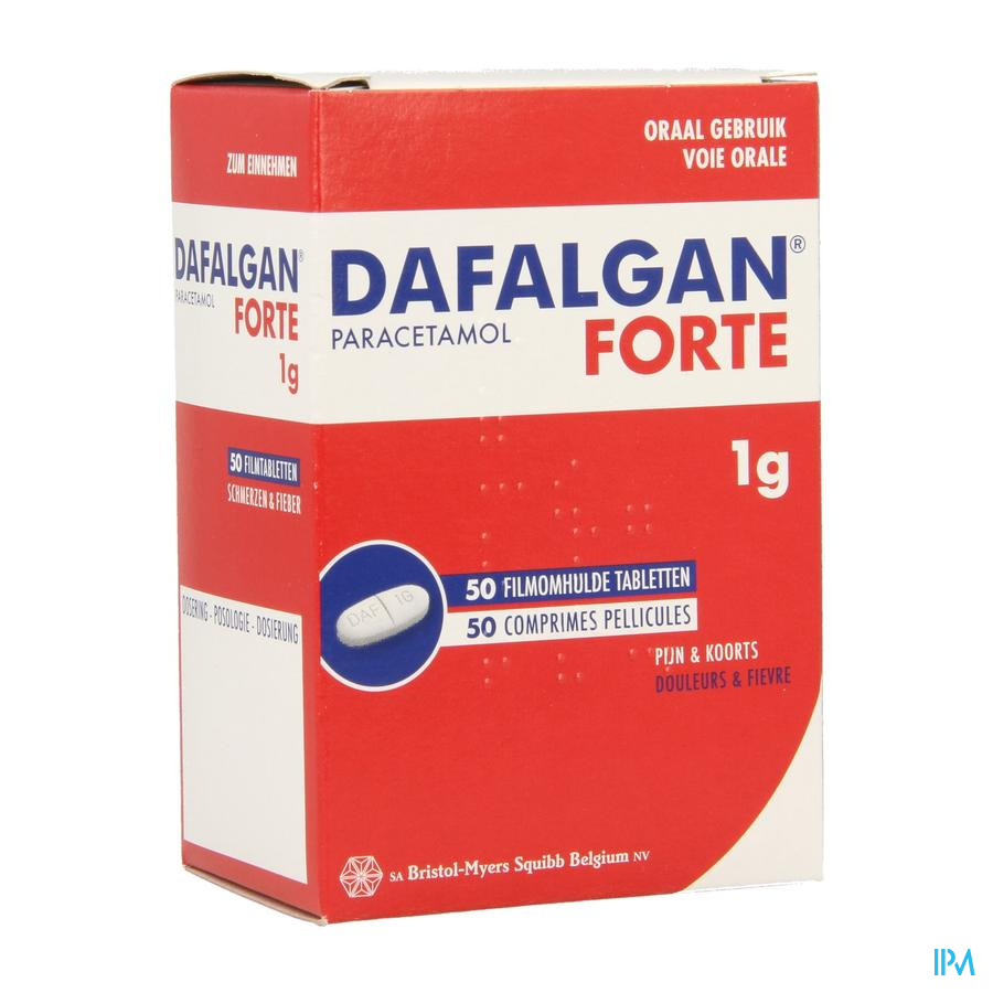 Dafalgan Forte Sec 1g Tabl 50