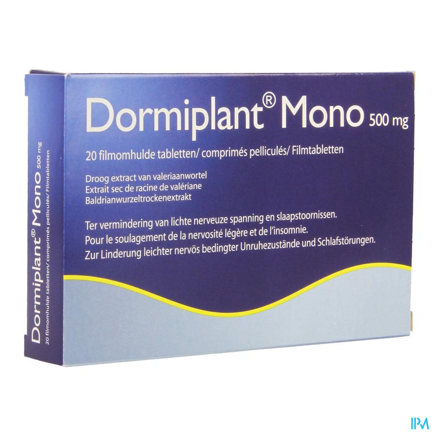 Dormiplant Mono 500 mg 20 comprimés