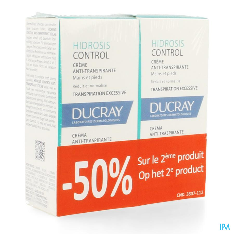 Ducray Hidrosis Control Creme Duo Promo 2x50ml