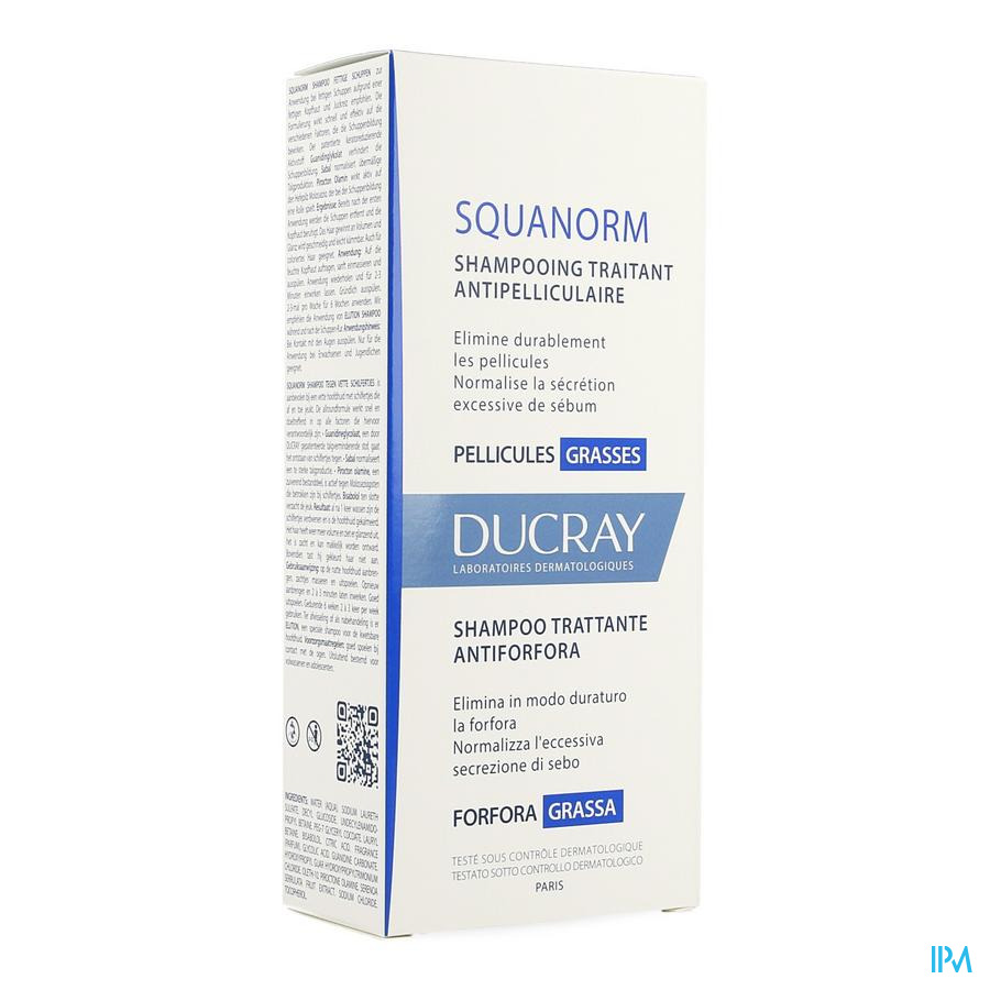 Ducray Squanorm Sh Pellicules Grasses Nf 200ml