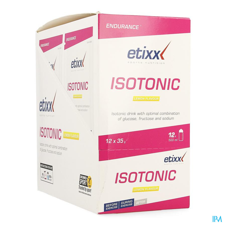 Etixx Isotonic Lemon 12x35g