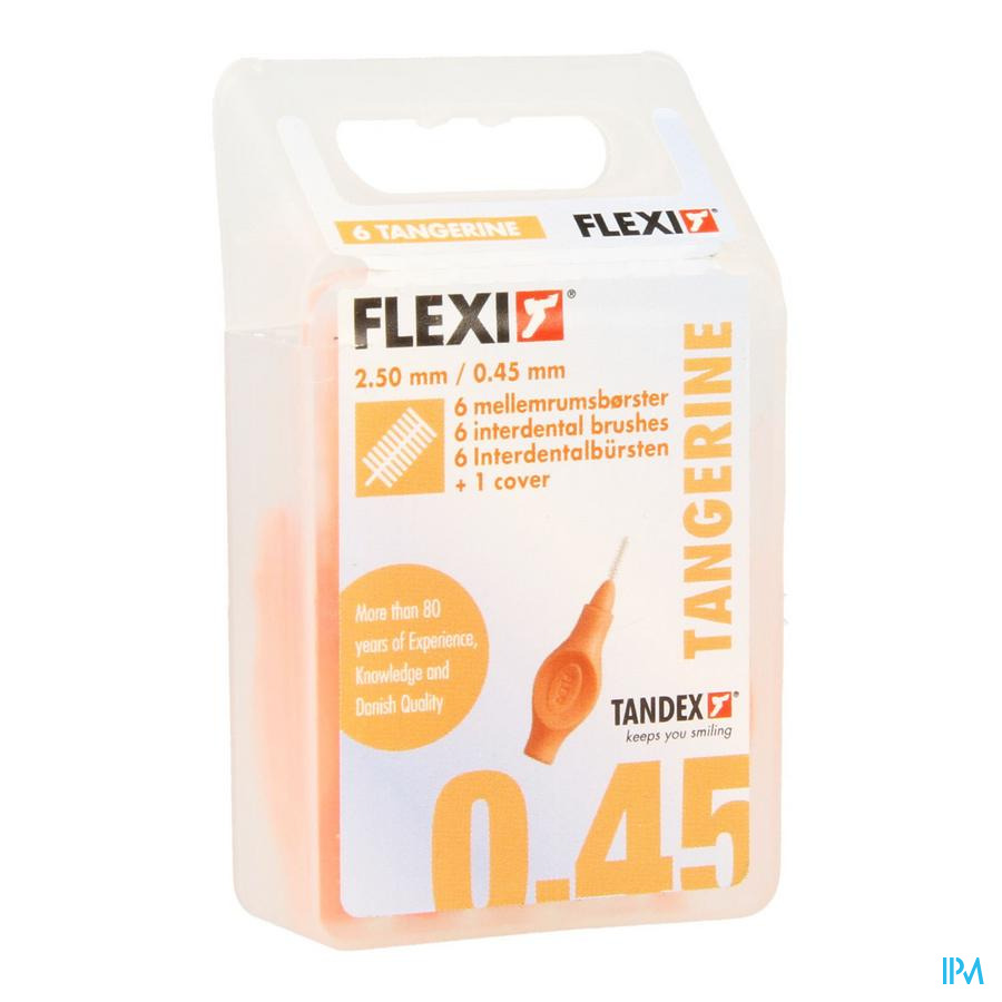 Flexi Orange Brossette Ultra Fine Interdentaire 6