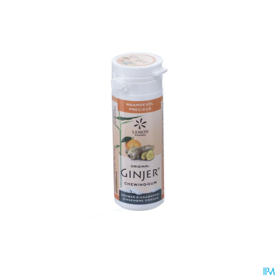 Ginjer Original Xylitol Chewing-Gum 30gr - Lemon Pharma