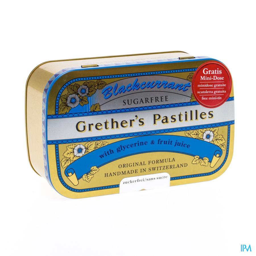 Grether's Pastilles Blackcurrant Ss Past 440g