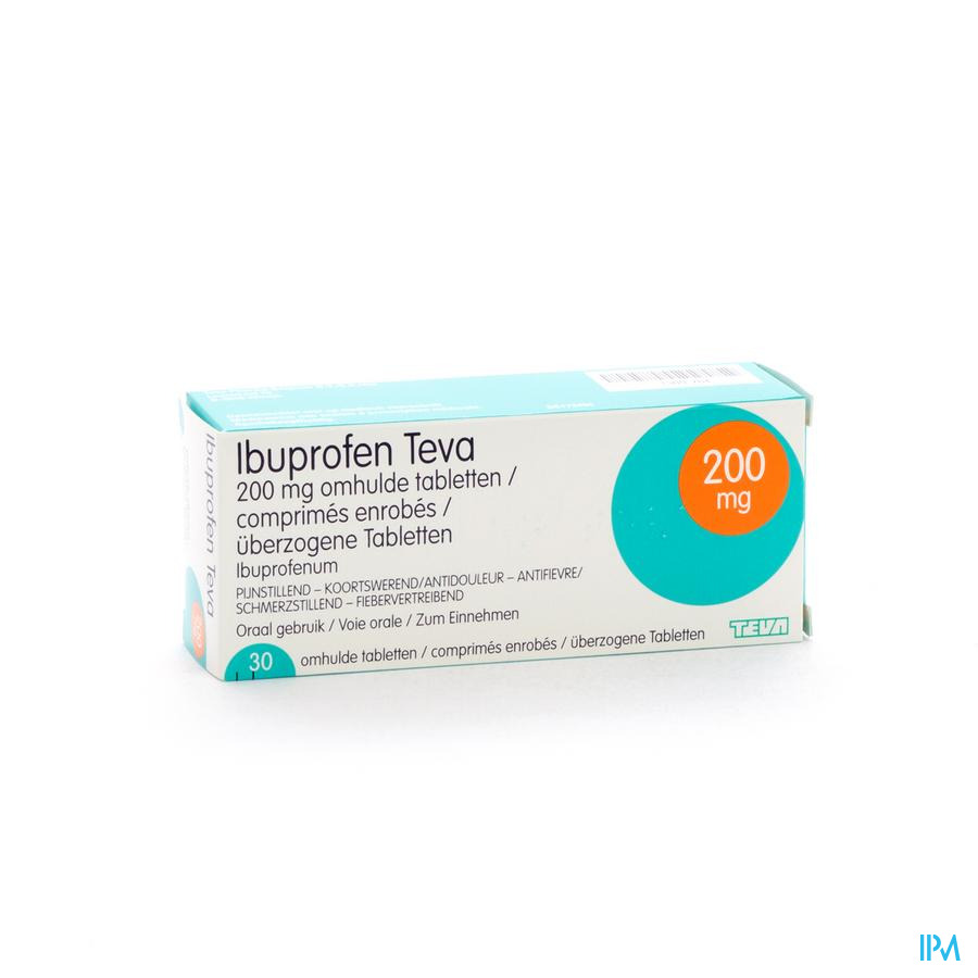 Ibuprofen Teva Drag 30 X 200mg