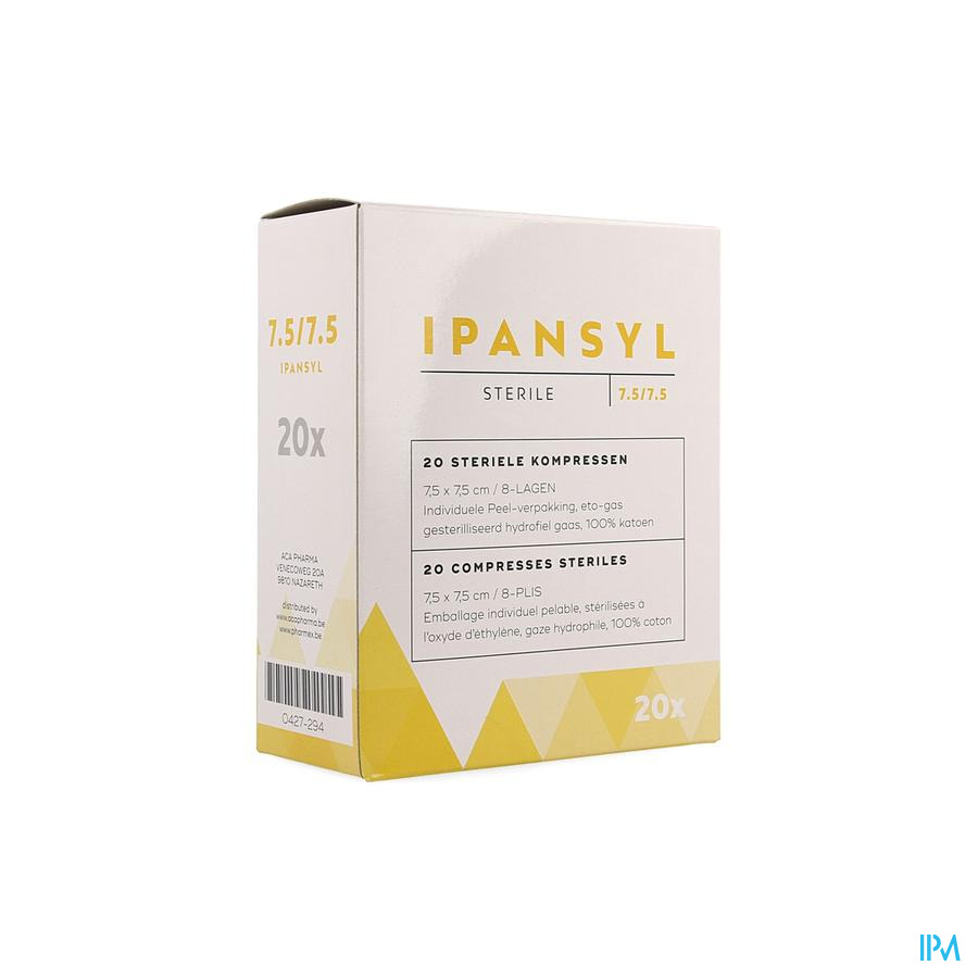 Ipansyl 3 Cp Ster 8pl 7,5x 7,5cm 20