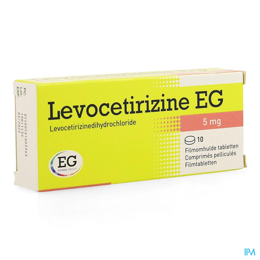 Levocetirizine Eg 5mg Comp Pell 10