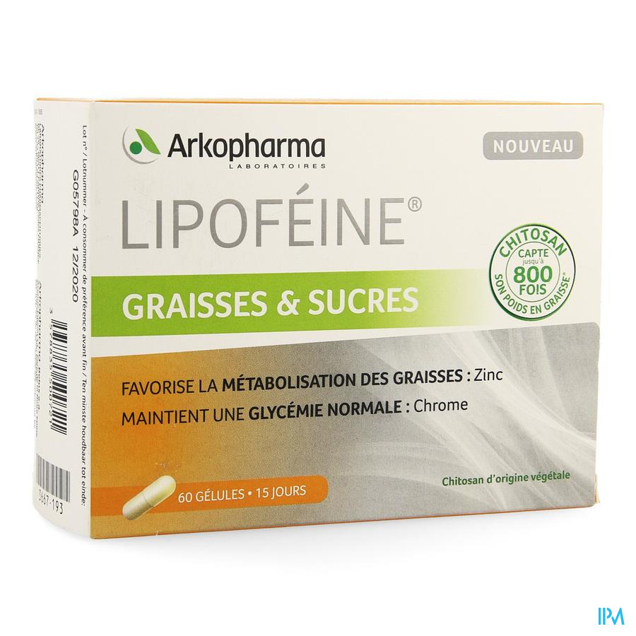 Lipofeine Graisses Sucres Caps 60