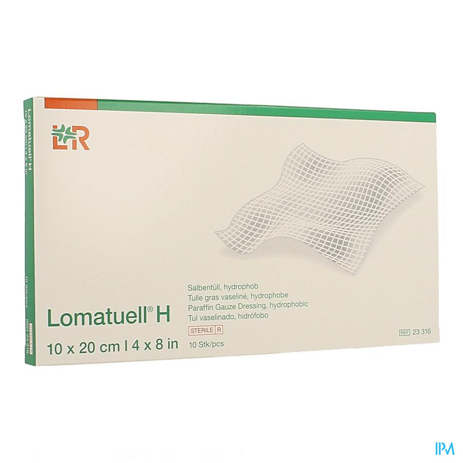 Lomatuell H Compresse Ster 10x20cm 10 23316