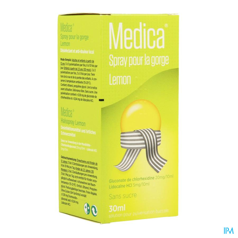 Medica Spray Pour La Gorge Lemon 30ml