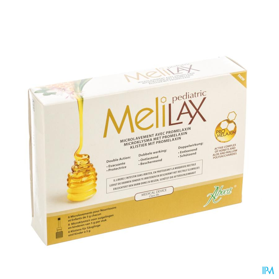 Melilax Pediatric Microlavement 6x5g Aboca