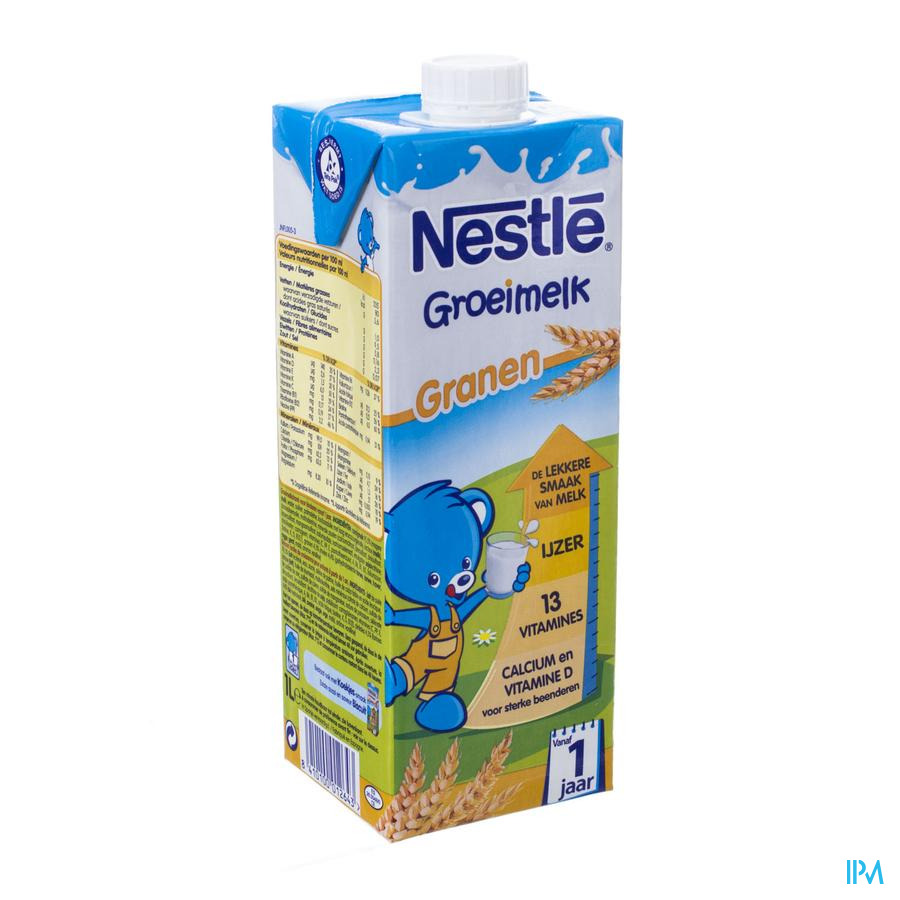 Nestle Lait Croissance Cereales Tetra 1l 1+