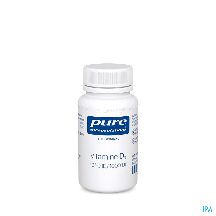 Pure Encapsulations Vitamine D3 1000ui Caps 60