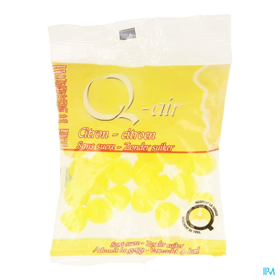Q-air Citron Sans Sucre Past 85g