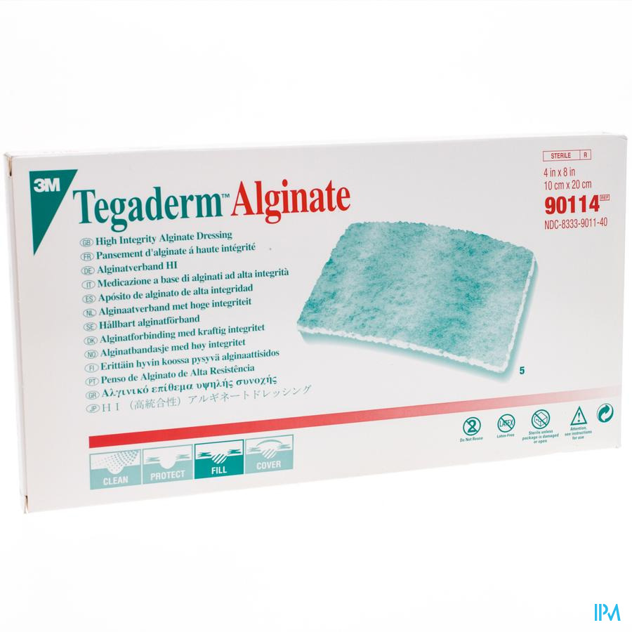 Tegaderm Alginate Steril 10cmx20cm 5 90114