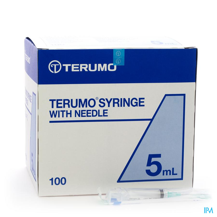 Terumo Seringue+aiguille 21g 1 1/2 Tb 5ml Vert 100