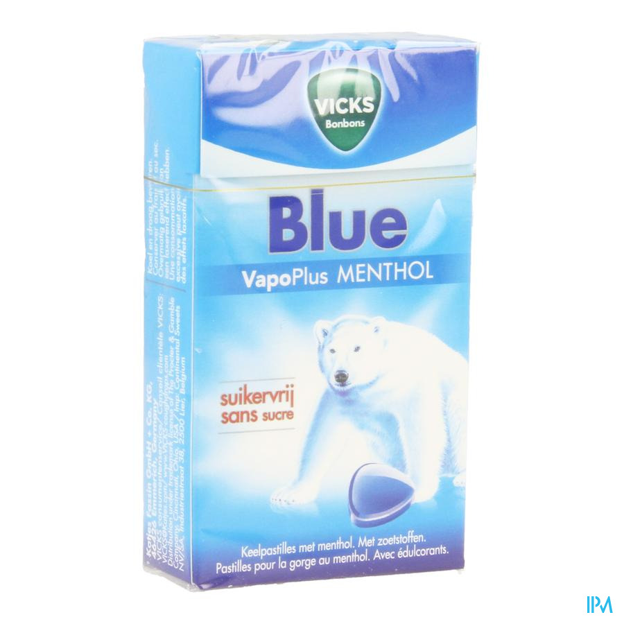 Vicks Past Bleu S/sucre 40g Box