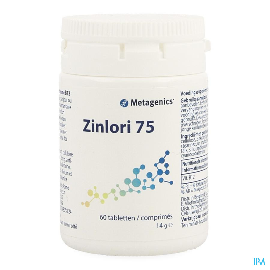 Zinlori 75 Tabl 60 4216 Metagenics